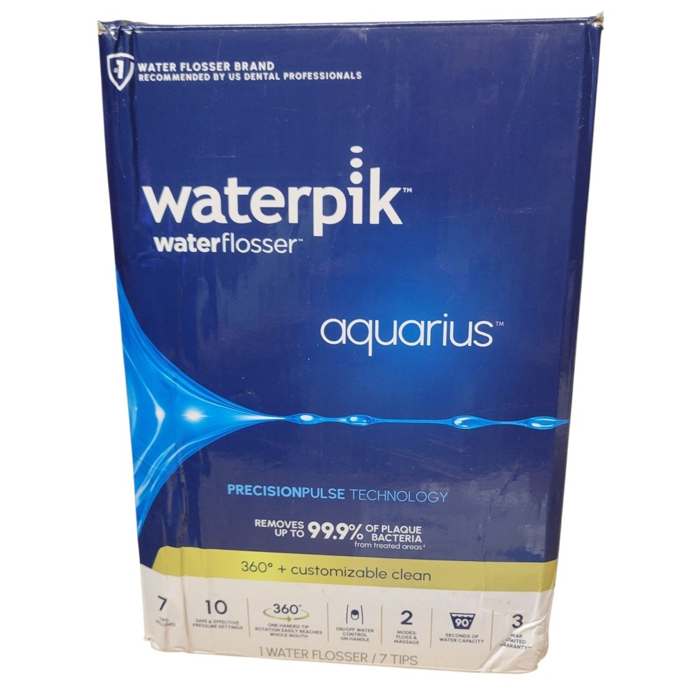 Waterpik Aquarius Water Flosser Black WP-662 Countertop Oral Irrigator
7 Tips